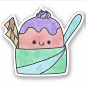 Niedliche Tasse Aufkleber (Vorderseite)