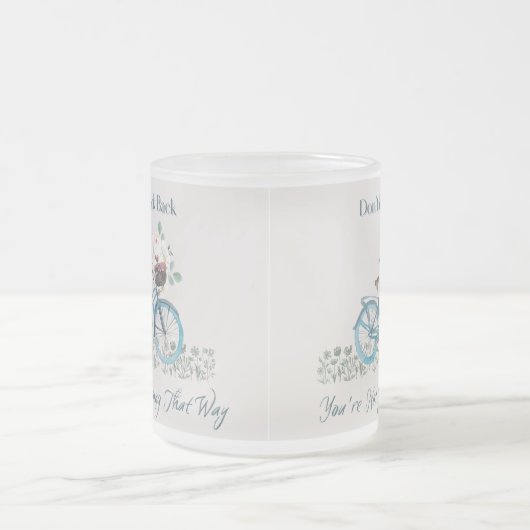 Niedliche Tasse aus Mattiertem Glas (Mittel)