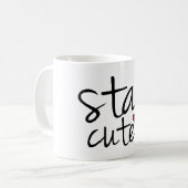 Niedliche Tasse bleibe (Vorderseite Links)