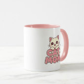 Niedliche Tasse "Cat Mama" - Perfekt Kawaii Kitten (VorderseiteRechts)