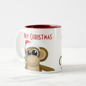 Niedliche Tasse der Großen Weihnachtsmannmütze (Vorderseite Links)