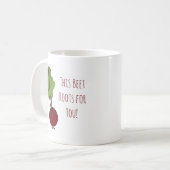 Niedliche Tasse der Rüben-Cartoon-Ermutigungs-| (Vorderseite Links)