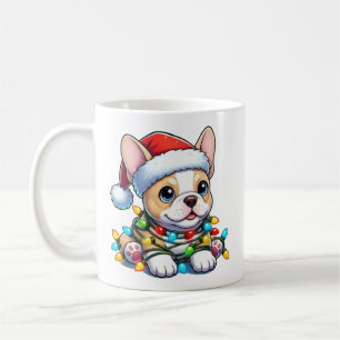 Niedliche Tasse des französischen Bulldoggen
