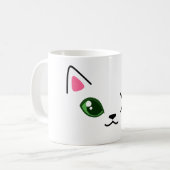 Niedliche Tasse einer Mit Augen Katze (Vorderseite Links)