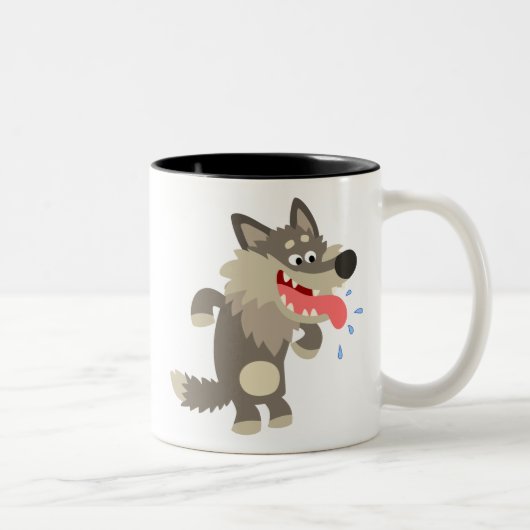 Niedliche Tasse für Cartoon Wolf (Rechts)