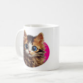 Niedliche Tasse für Kätzchen (Vorderseite Links)