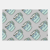 Niedliche Tasse Geschenkpapier Set (Vorderseite)