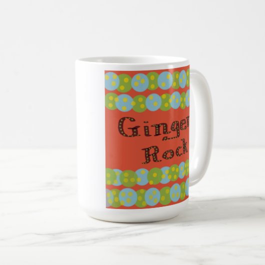 Niedliche Tasse "Gingers Rock" (VorderseiteRechts)