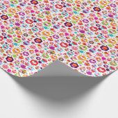 Niedliche Tasse Kuchen und Teekanne Geschenkpapier (Ecke)