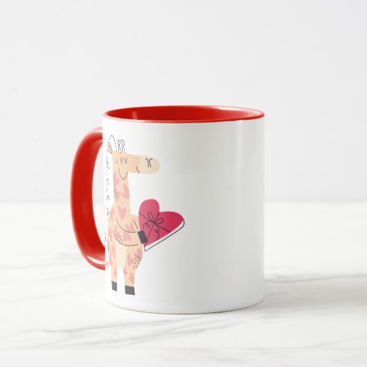Niedliche Tasse mit Giraffe (Vorderseite Links)