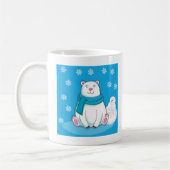 Niedliche Tasse mit Polar Bear und Snowman (Links)