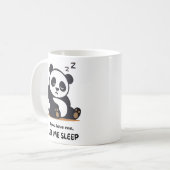 Niedliche Tasse mit schlafendem Panda (Vorderseite Links)