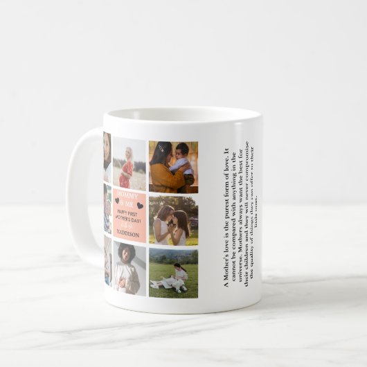 Niedliche Tasse "Mummy & Me" | Mutter (Vorderseite Links)