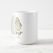 Niedliche Tasse von Babyvögeln (Aquarell) (Vorderseite Links)