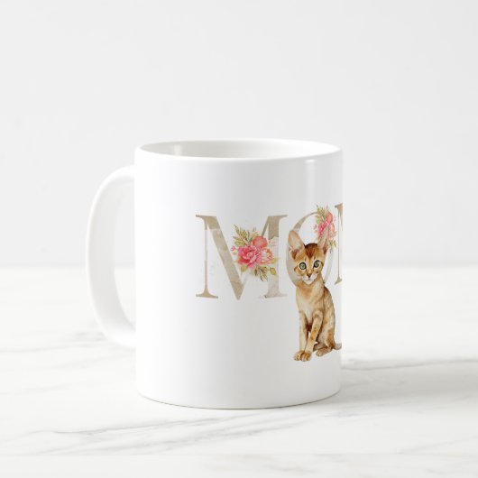 Niedliche Tasse von Kitten Muttertag (Vorderseite Links)