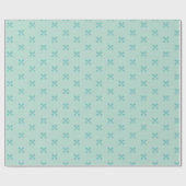 Niedliche Tasten auf Minze Geschenkpapier (Flach)