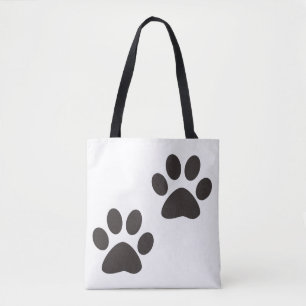 Niedliche Tatze druckt Tasche