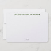 Niedliche Taube mit Olivenkranz Neujahr Feiertagskarte (Rückseite)