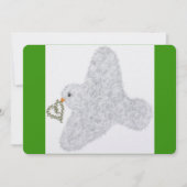 Niedliche Taube mit Olivenkranz Neujahr Feiertagskarte (Vorderseite)