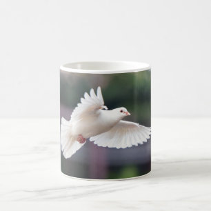 Niedliche Taube Weiße Taube Liebe & Frieden Symbol Kaffeetasse