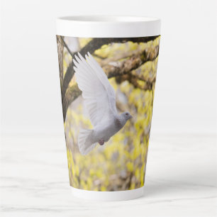 Niedliche Taube Weiße Taube Liebe & Frieden Symbol Milchtasse