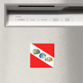 Niedliche Tauchflagge Magnet (In Situ (Geschirrspüler))