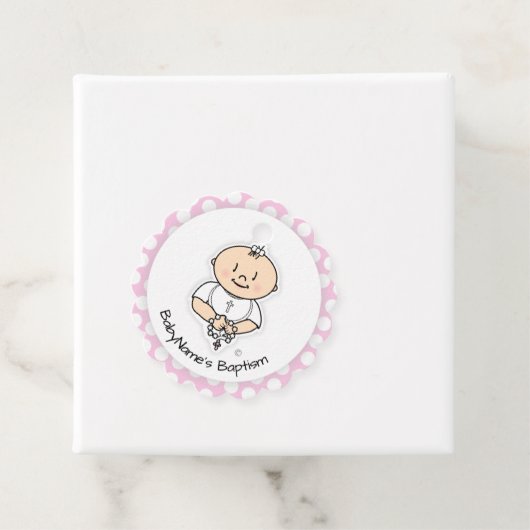 Niedliche Taufe Geschenkmarke - Cartoon Baby Boy Geschenkanhänger (Beispiel)