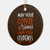 niedliche Teacher-Kaffeeliebhaber fühlen sich wohl Keramik Ornament (Links)