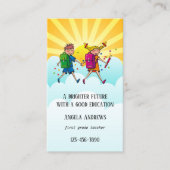 Niedliche Teacher-Visitenkarte Visitenkarte (Vorderseite)