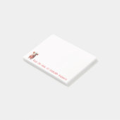 Niedliche Teacup Pig - persönliche Hinweise Post-it Klebezettel (angewinkelt)