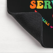 Niedliche Team Food Services-Wertschätzung zurück Mousepad (Ecke)