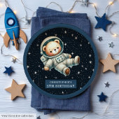 Niedliche Teddy Astronauten Babydusche Papierplatt Pappteller