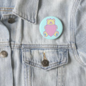 Niedliche Teddy Bär Liebe Herz Button (Beispiel)