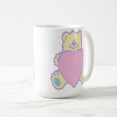 Niedliche Teddy Bär Liebe Herz Kaffeetasse (VorderseiteRechts)
