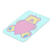 Niedliche Teddy Bär Liebe Herz Magnet (Linke Seite)