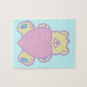 Niedliche Teddy Bär Liebe Herz Puzzle (Horizontal)