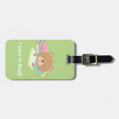 Niedliche Teddy Bar Lieben für Reisen Gepäckanhänger (Vorderseite horizontal)