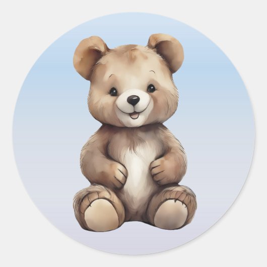 Niedliche Teddy Bären-Aufkleber Runder Aufkleber (Vorderseite)