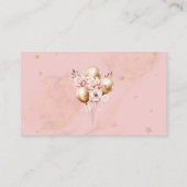 Niedliche Teddy Bären Balloons Display Dusche Begleitkarte (Rückseite)