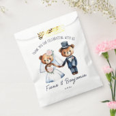 Niedliche Teddy Bären Brautpaare Hochzeit danke Geschenktütchen (Versiegelt)