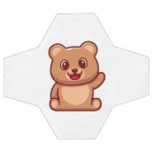 Niedliche Teddy Bären-Wave-Hand Fußball (Flach)