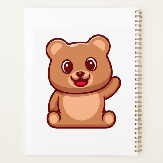 Niedliche Teddy Bären-Wave-Hand Planer (Rückseite)