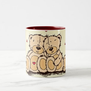 Niedliche Teddy-Bären Zweifarbige Tasse