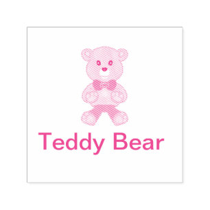 Niedliche Teddy-Bärenselbstklebende Kautschuk-Brie Permastempel