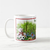 Niedliche Teddy-Bär's Personalisierte Picnic-Tasse Kaffeetasse (Links)