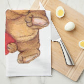 Niedliche Teddy-Bärvalentine-Paare Geschirrtuch (Viertel Falte)