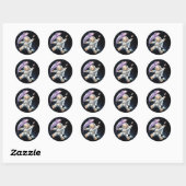 Niedliche Teddy Bear Astronaut Galaxy Stickers (Blatt)