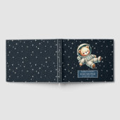 Niedliche Teddy Bear Astronautin Kinderdusche Gästebuch (Voll)