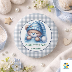 Niedliche Teddy Bear Baby Dusche Button