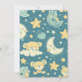 Niedliche Teddy Bear Baby Dusche Einladung (Rückseite)